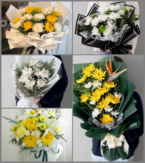 贵州六盘水盘县红果街道中沙村白事花束代送
